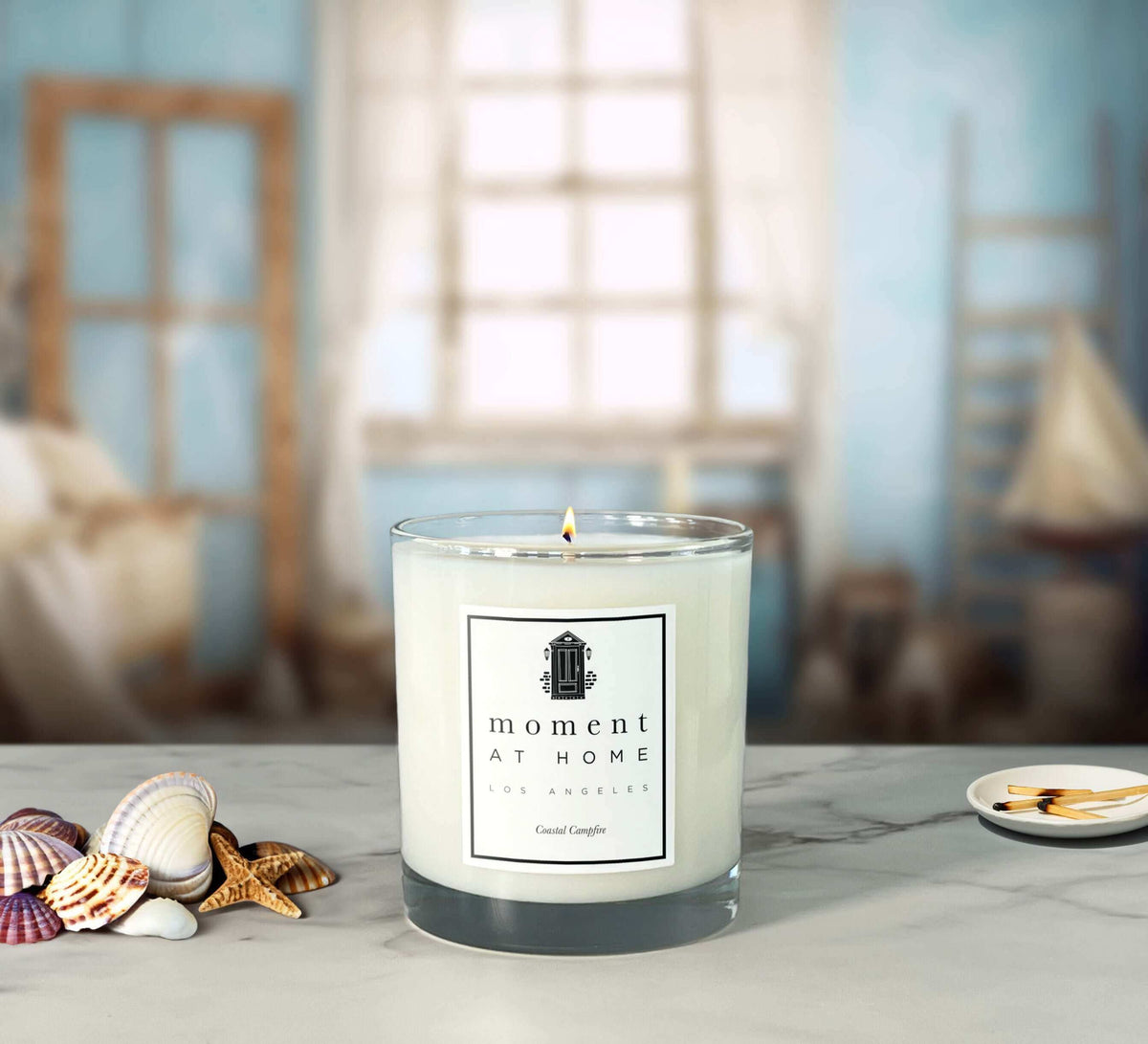 Hearthwick Flame WoodWick Seaside Mimosa Candle - 76085E