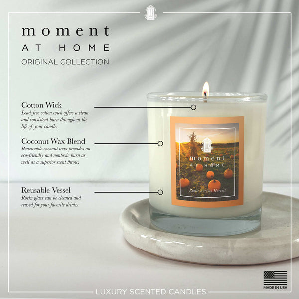Rustic Autumn Harvest  Scented Candle from Moment At Home