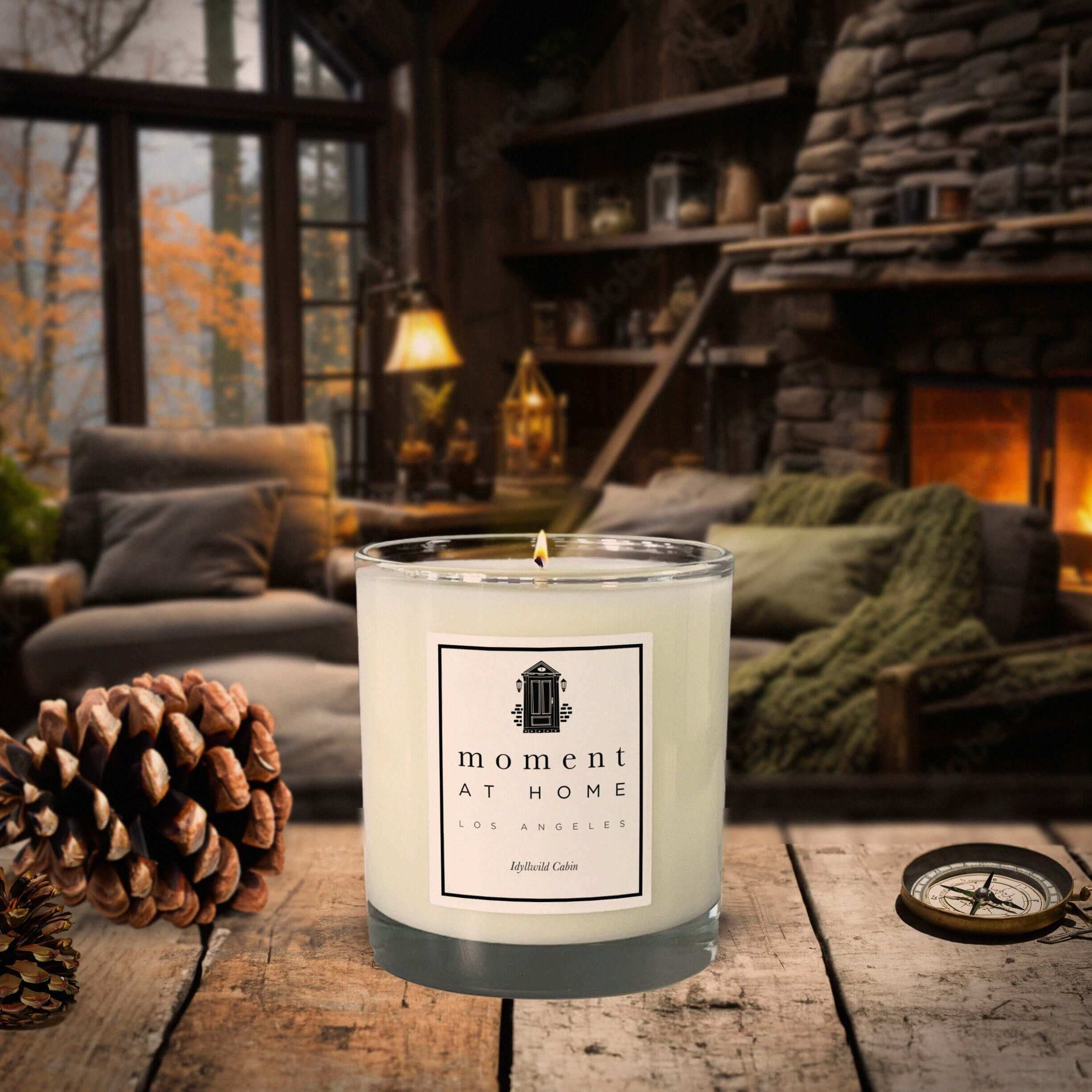Cabin scented candle. 