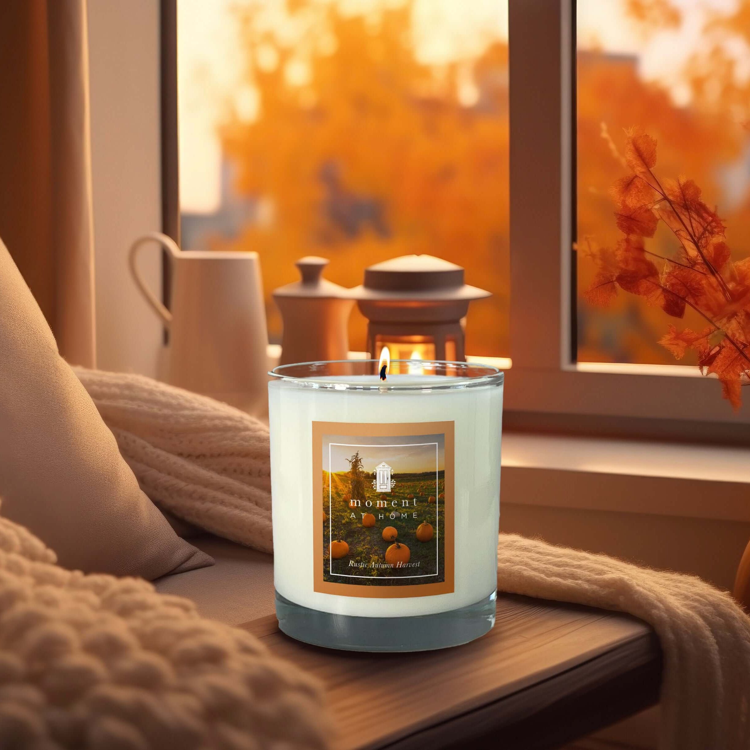 Autumn Scented Candle. Pumpkin Spice. Apple Harvest. Fall smells.