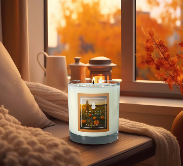 Autumn Scented Candle. Pumpkin Spice. Apple Harvest. Fall smells.