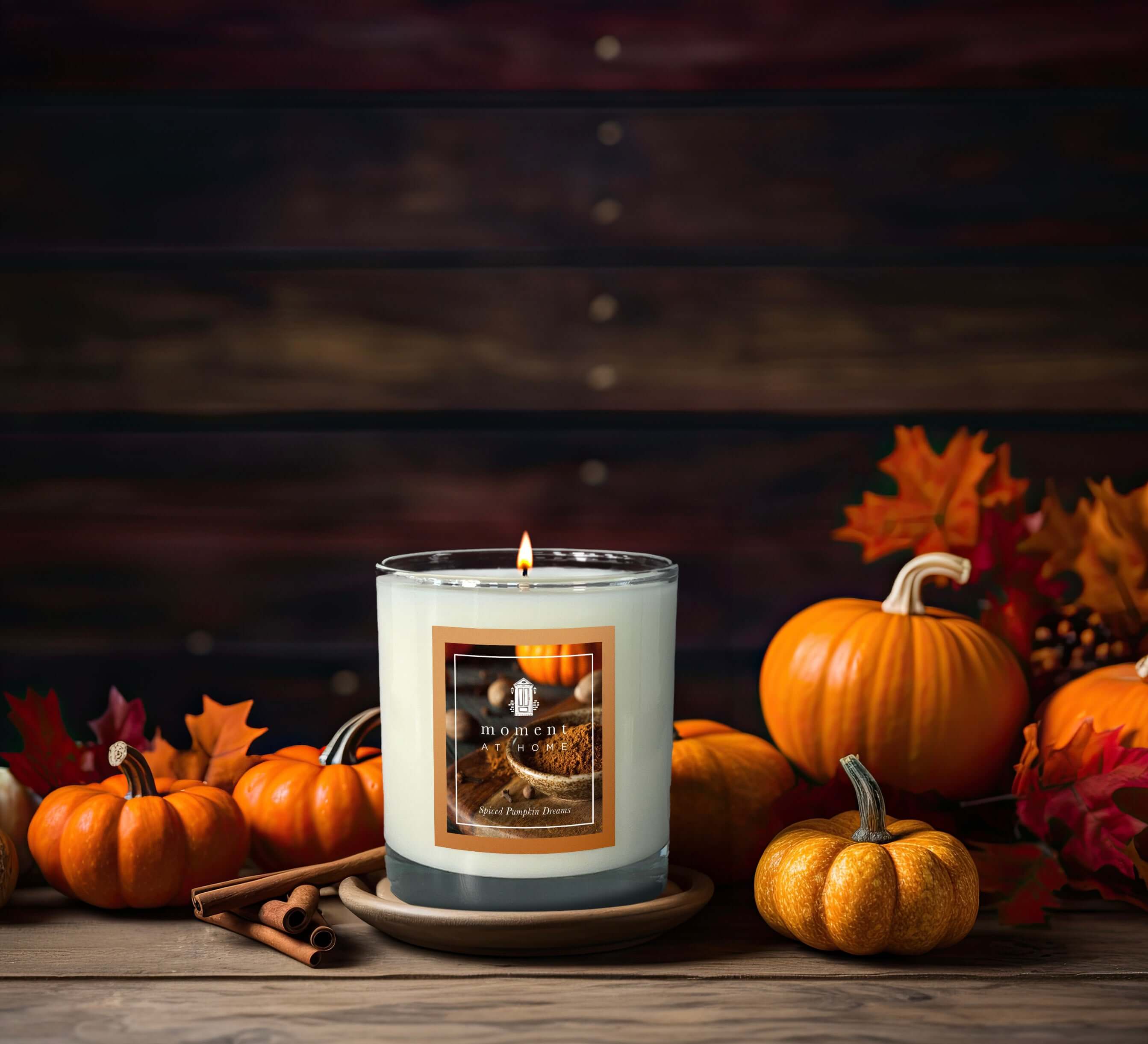 Pumpkin Spice scented candle.